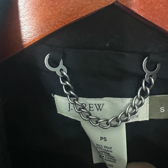 Women’s J. Crew Black Wool Pea Coat Petite Small SP S P - Picture 3 of 7